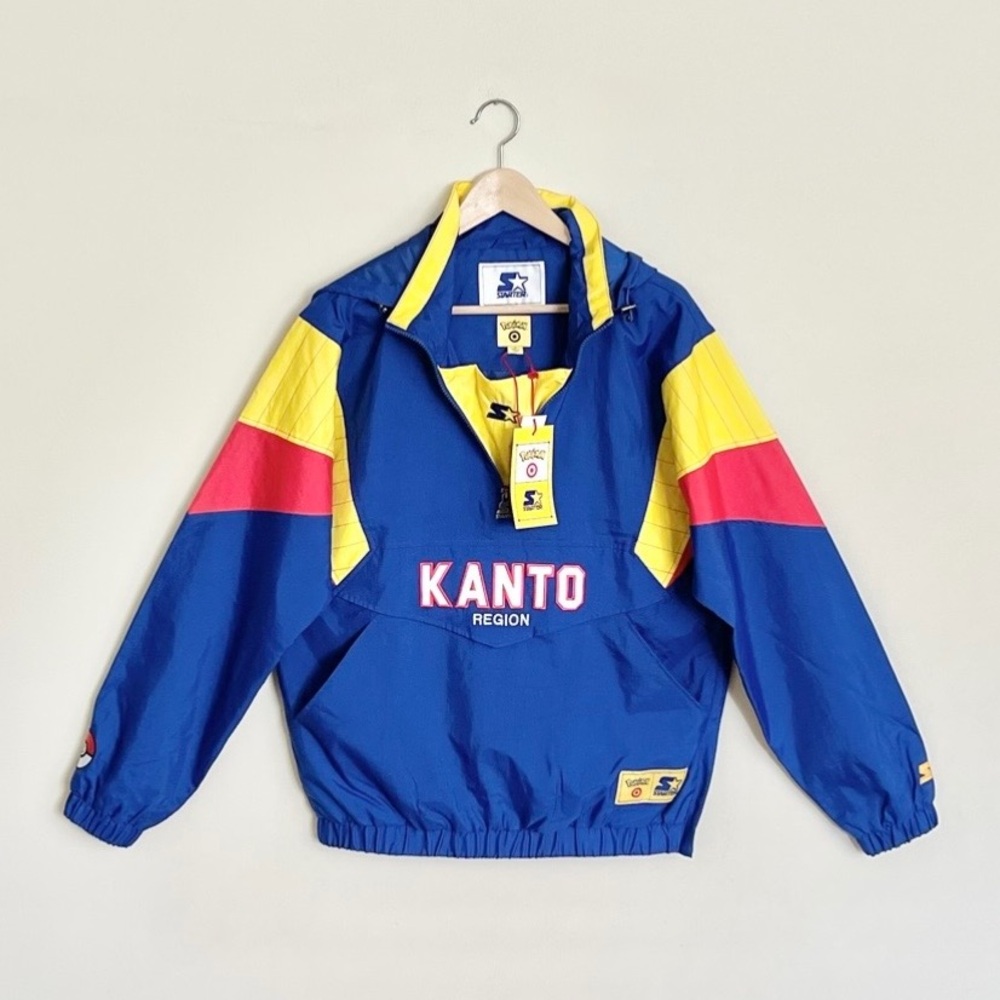 NEW Pokémon x Target Starter Kanto Pullover Jacket Adult size Small Oversized